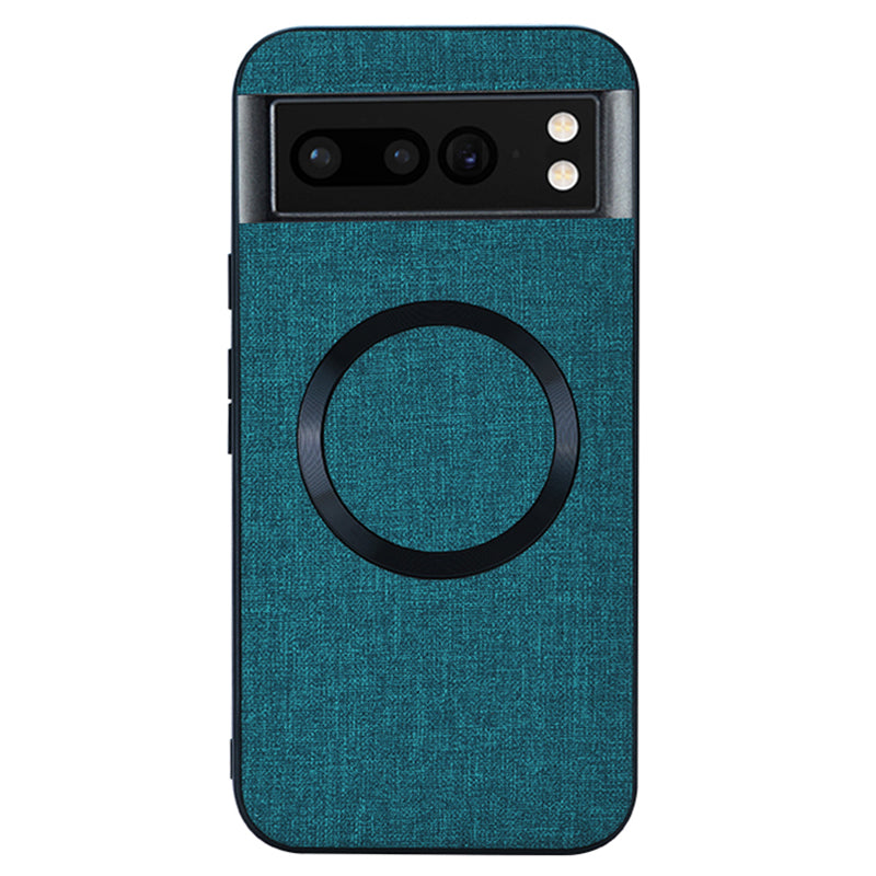 For Google Pixel 8 Pro Magnetic Case TPU+Cloth Dirt-Resistant Phone Cover For Google Pixel 8 Pro Magnetic Case TPU+Cloth Dirt-Resistant Phone Cover